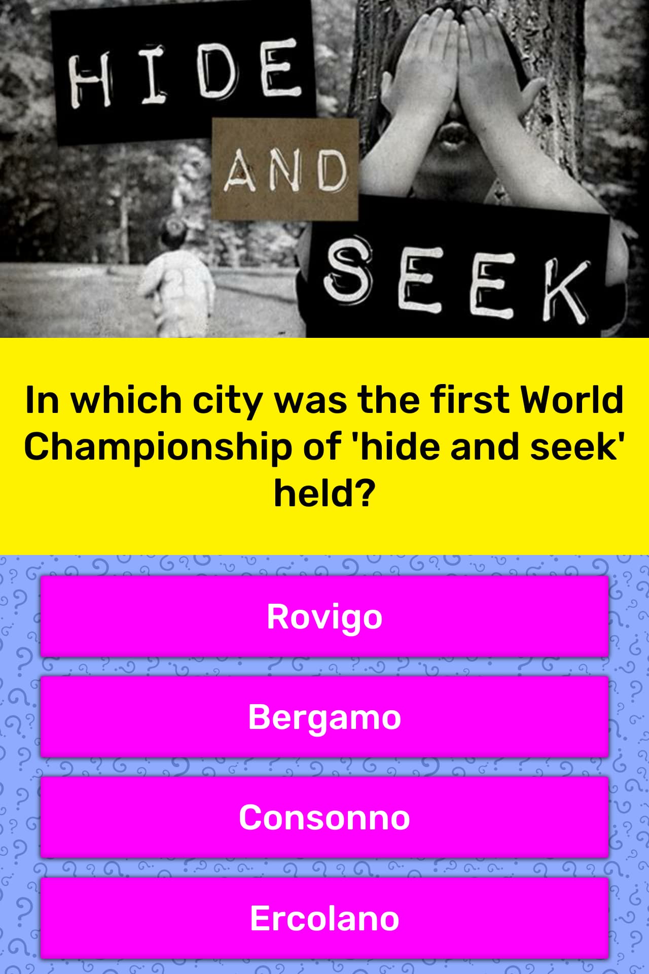 In Which City Was The First World Trivia Answers Quizzclub