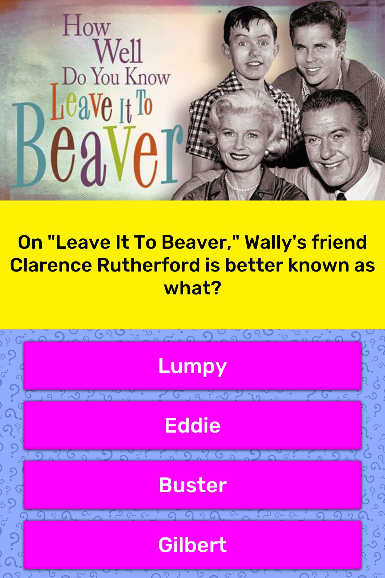 leave it to beaver trivia