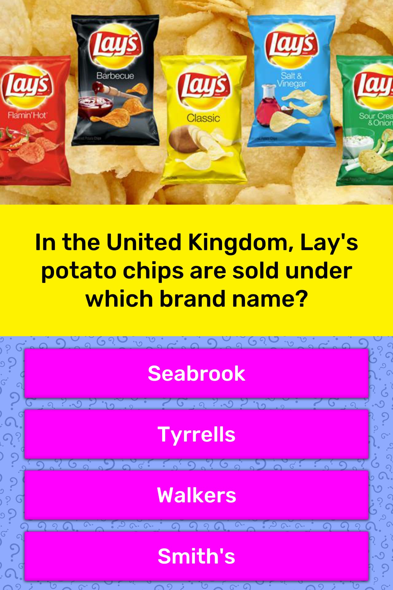 In The United Kingdom Lay S Potato Trivia Answers Quizzclub