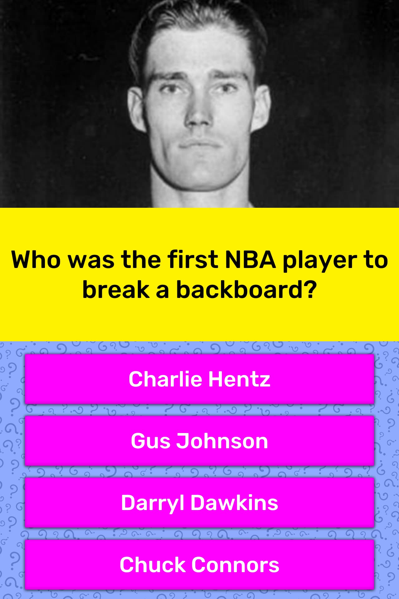 Who was the first NBA player to... Trivia Questions
