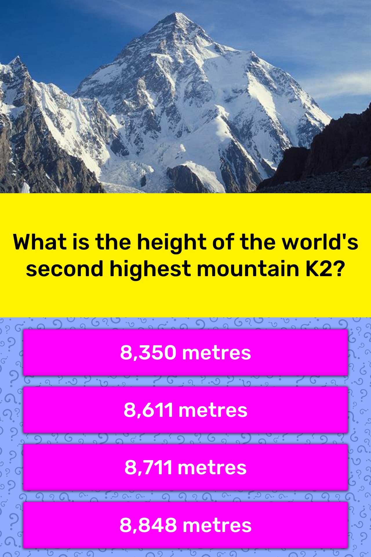 What Is The Height Of The World s Trivia Questions QuizzClub
