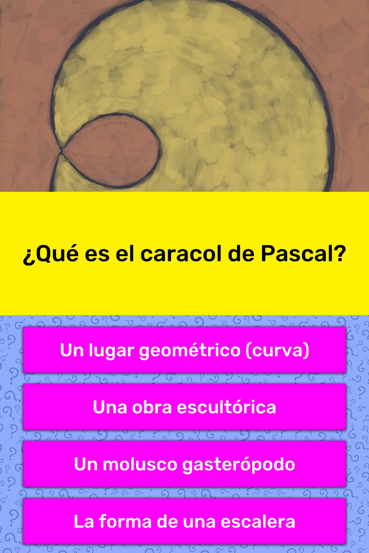 Qu Es El Caracol De Pascal Las Preguntas Trivia Quizzclub