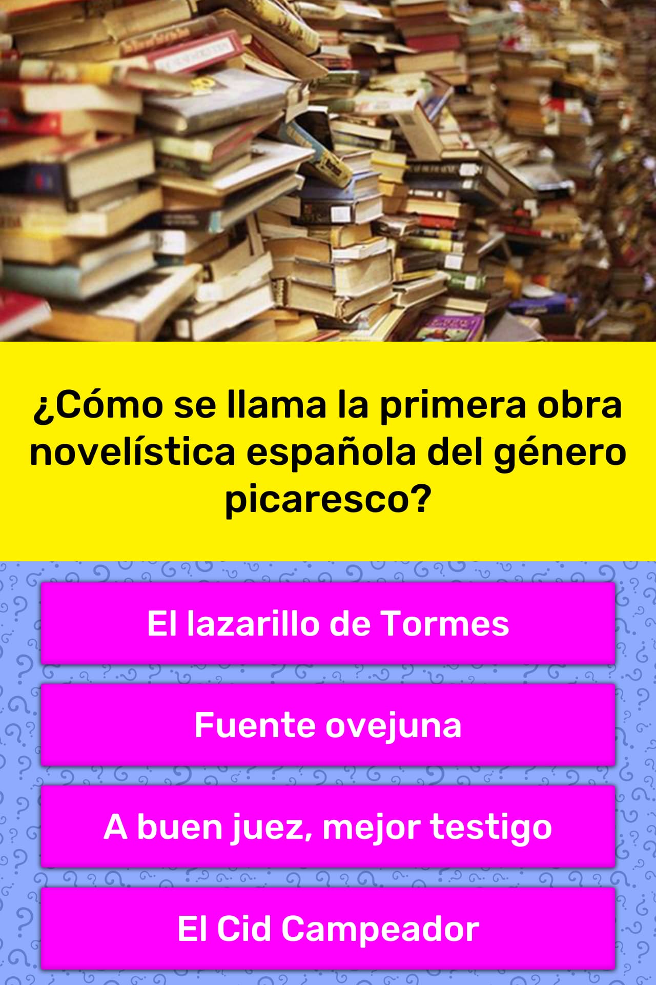 ¿Cómo se llama la primera obra... | La respuesta de Trivia | QuizzClub