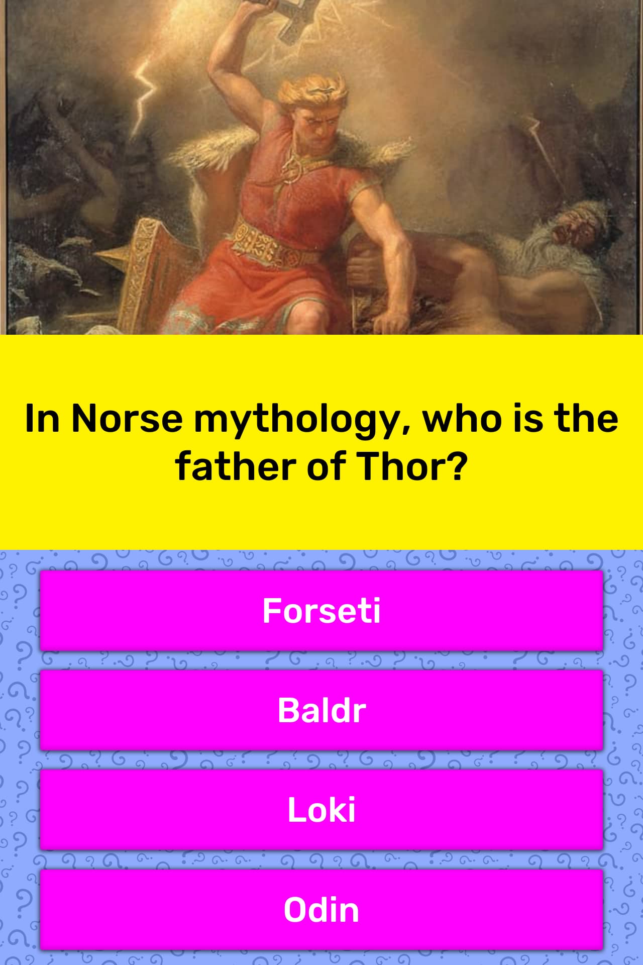 In Norse Mythology Who Is The Trivia Questions Quizzclub