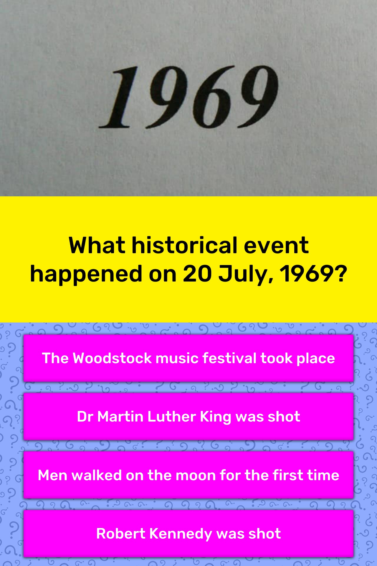 What Historical Event Happened On 20 Trivia Questions Quizzclub