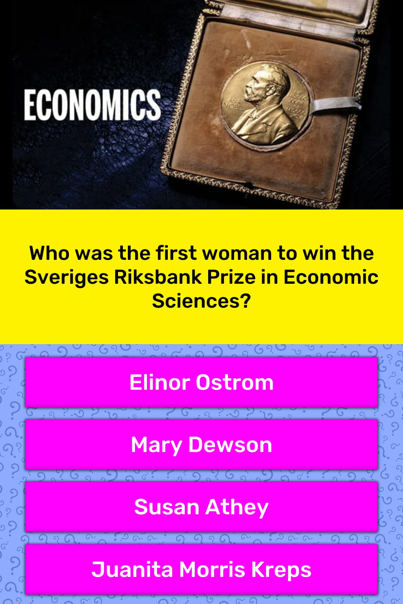 Who Was The First Woman To Win The Trivia Answers Quizzclub