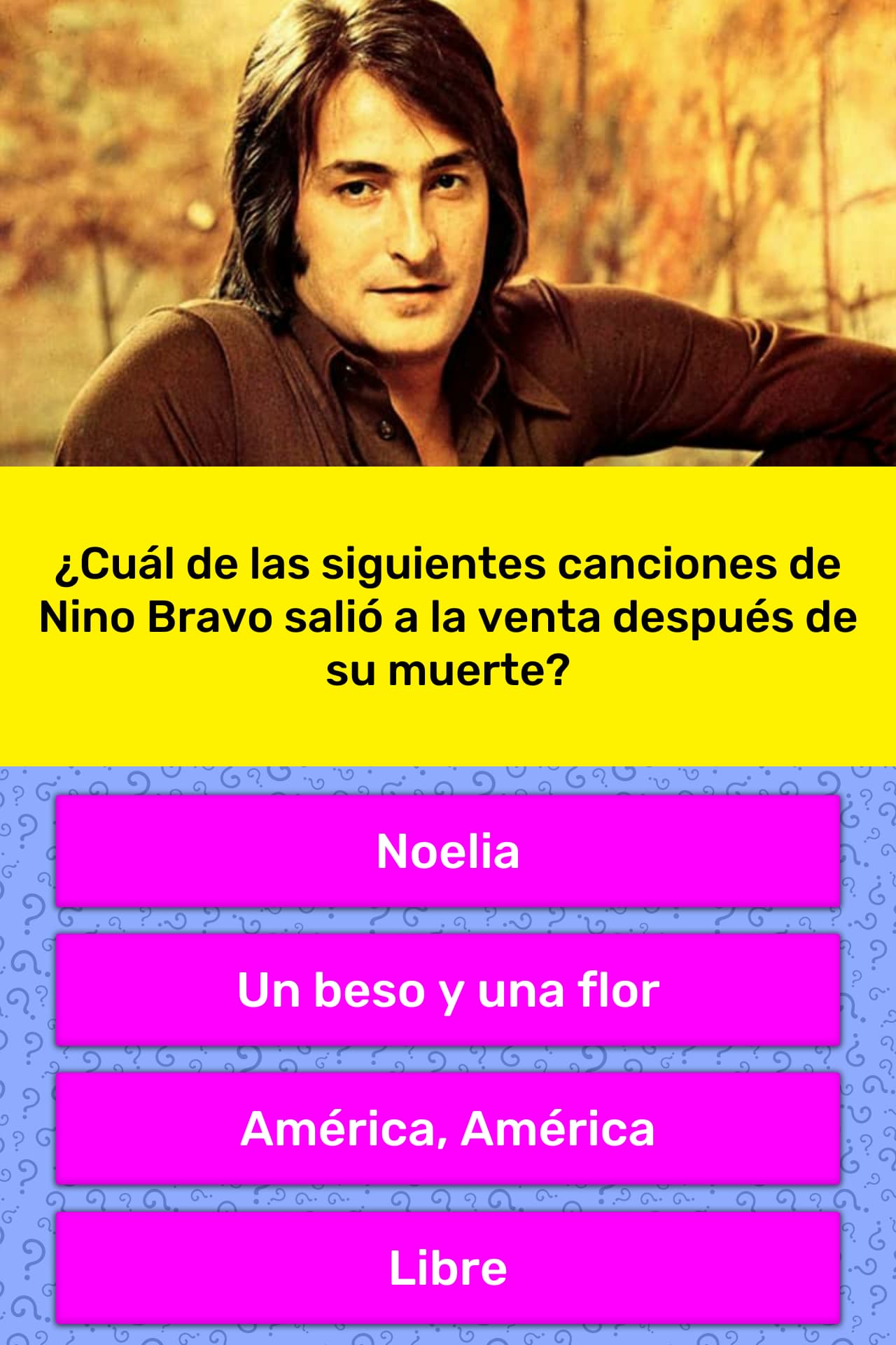 Cual De Las Siguientes Canciones De La Respuesta De Trivia