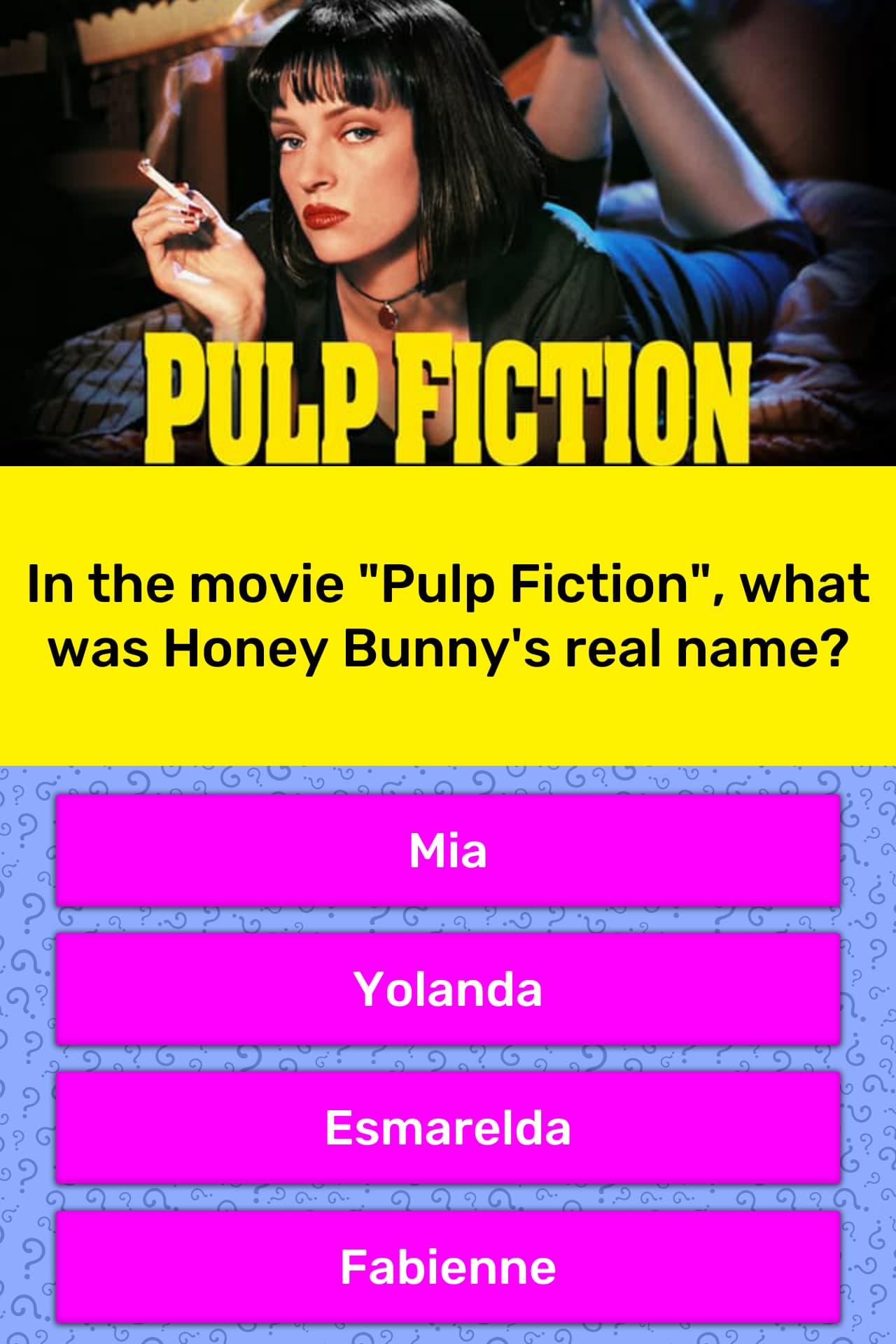 In The Movie Pulp Fiction What Trivia Answers Quizzclub
