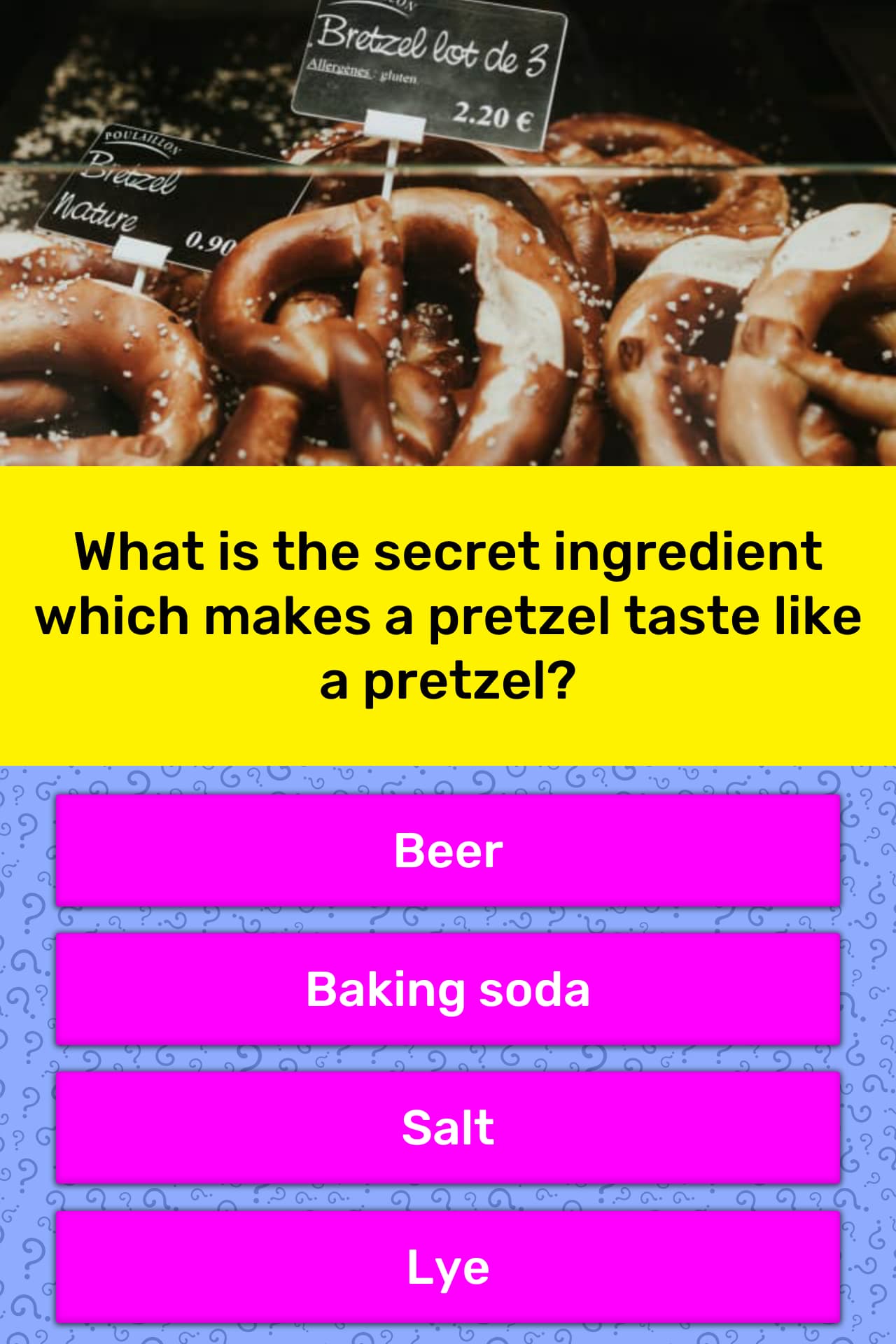 What is the secret ingredient which... Trivia Answers