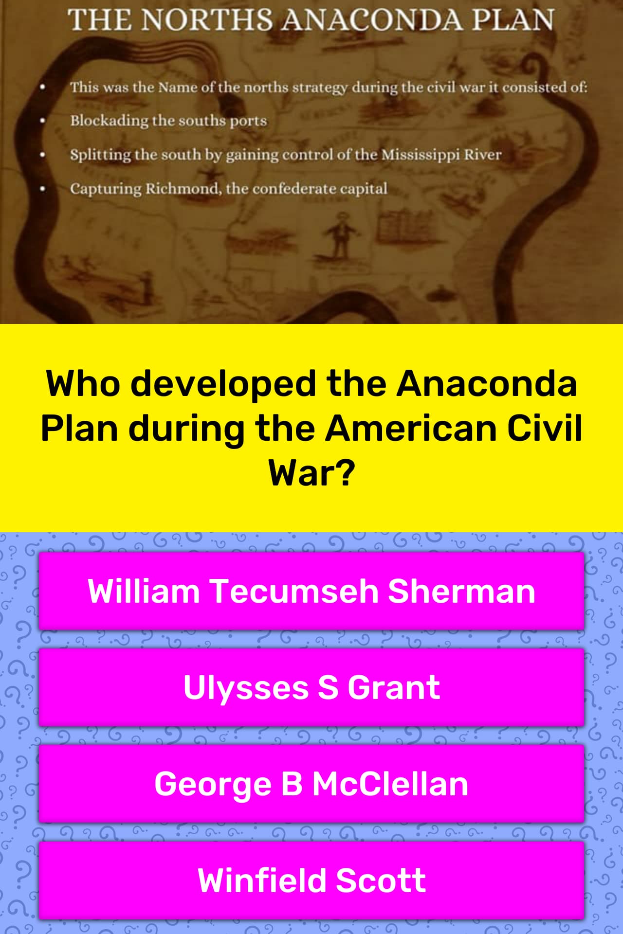 anaconda plan definition us history