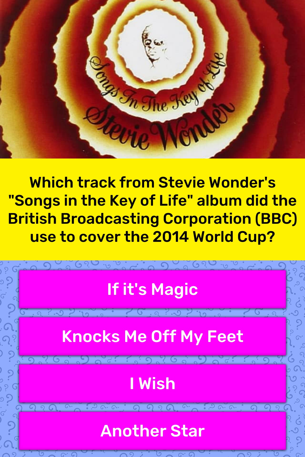 Which Track From Stevie Wonder S Trivia Questions Quizzclub