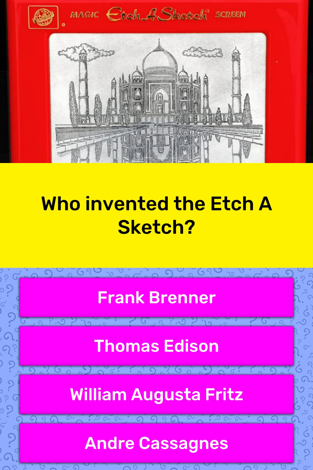 who invented etch a sketch