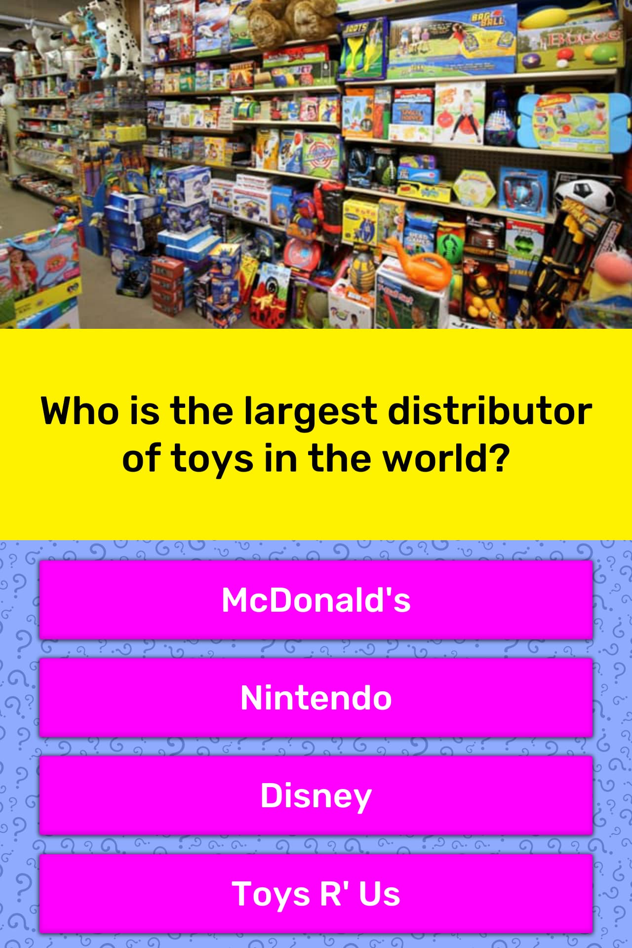 Who is the largest distributor of... Trivia Answers