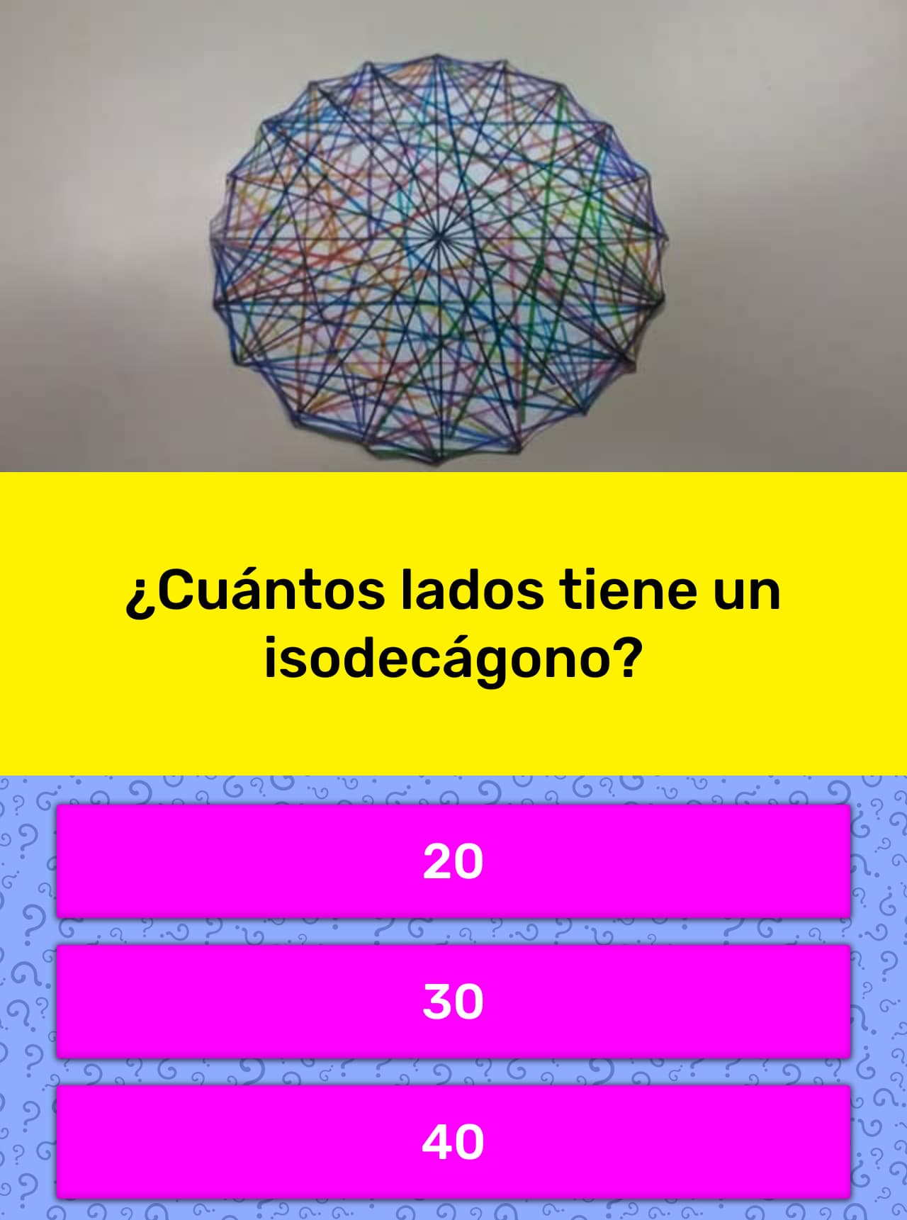 ¿Cuántos lados tiene un isodecágono? La respuesta de