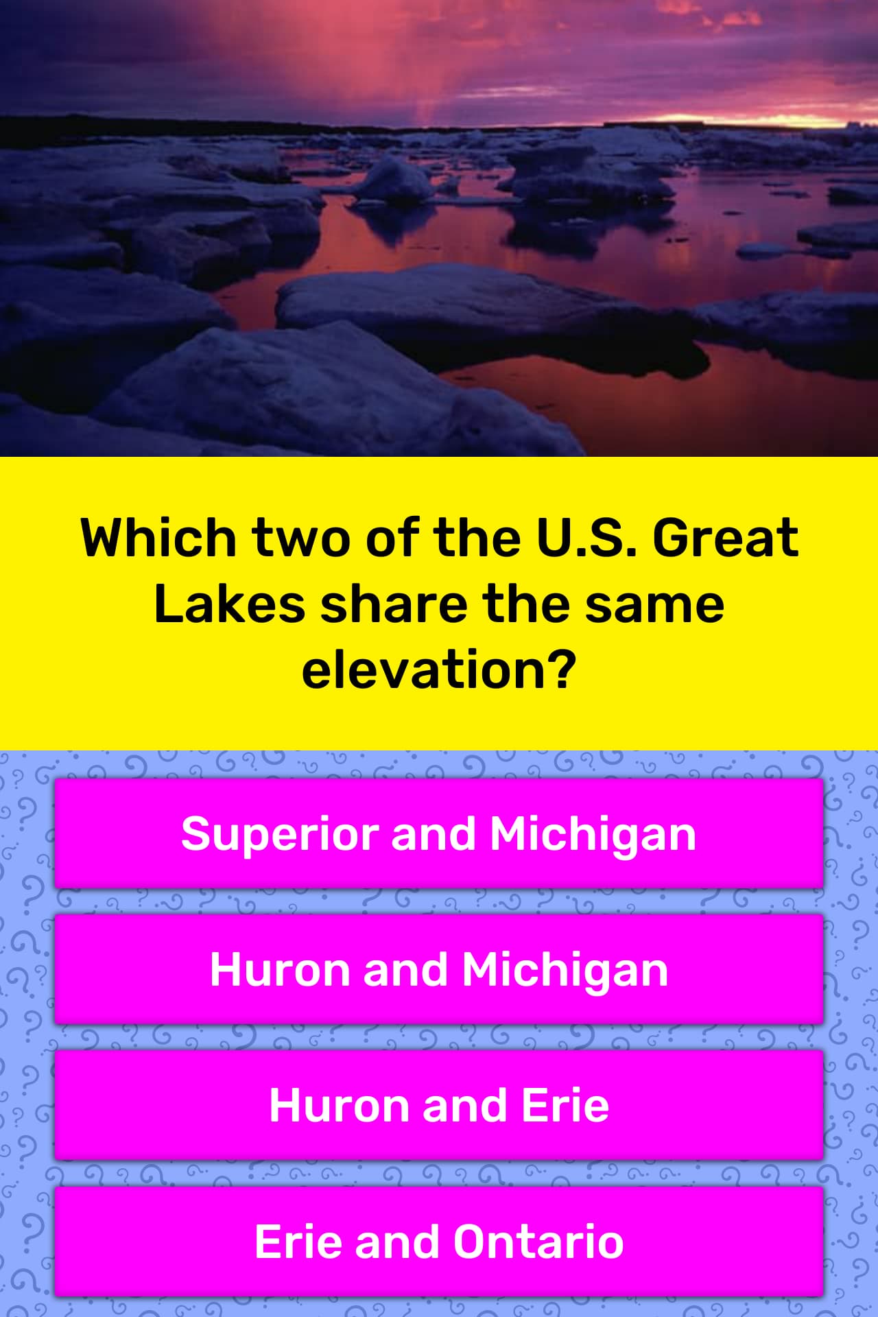 Which Two Of The U S Great Lakes Trivia Answers QuizzClub