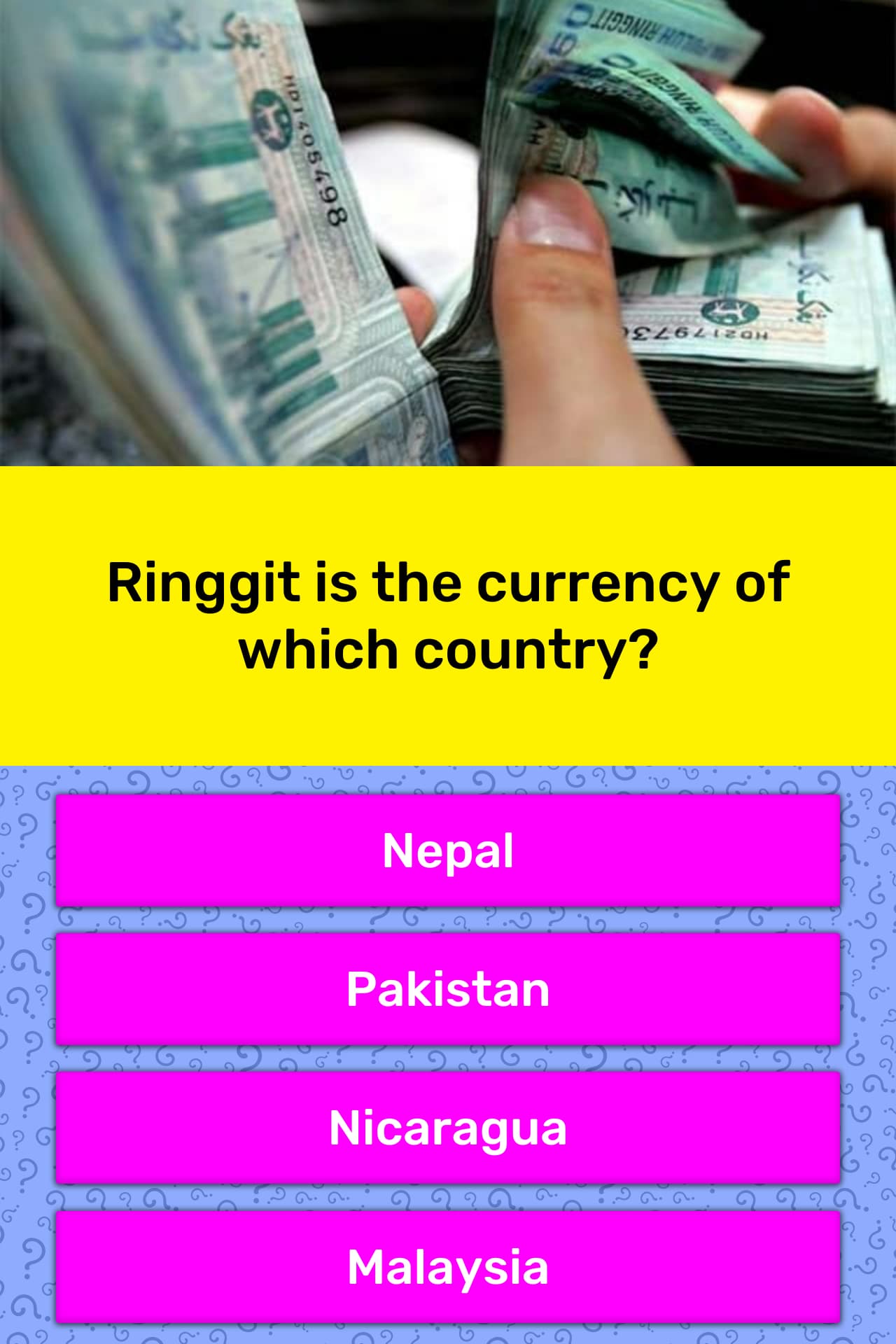 Ringgit Is The Currency Of Which Trivia Answers Quizzclub