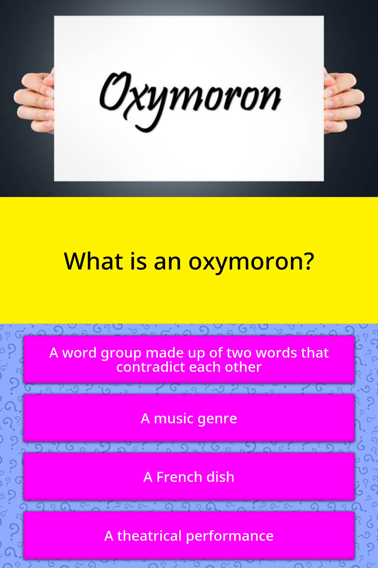 what-is-an-oxymoron-trivia-answers-quizzclub