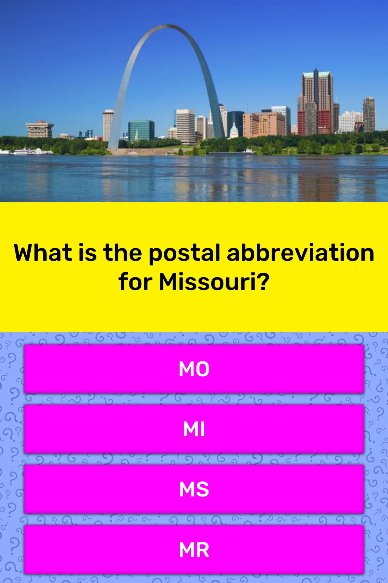 What Is The Postal Abbreviation For Missouri