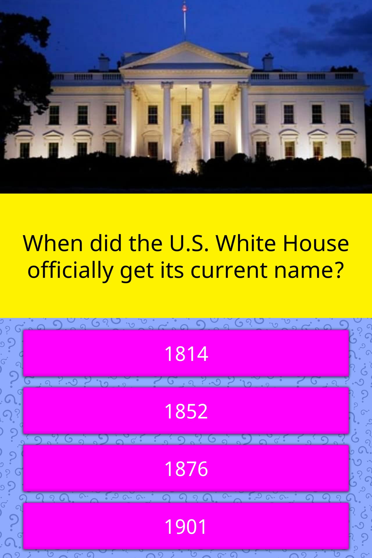 when-did-the-u-s-white-house-trivia-questions-quizzclub