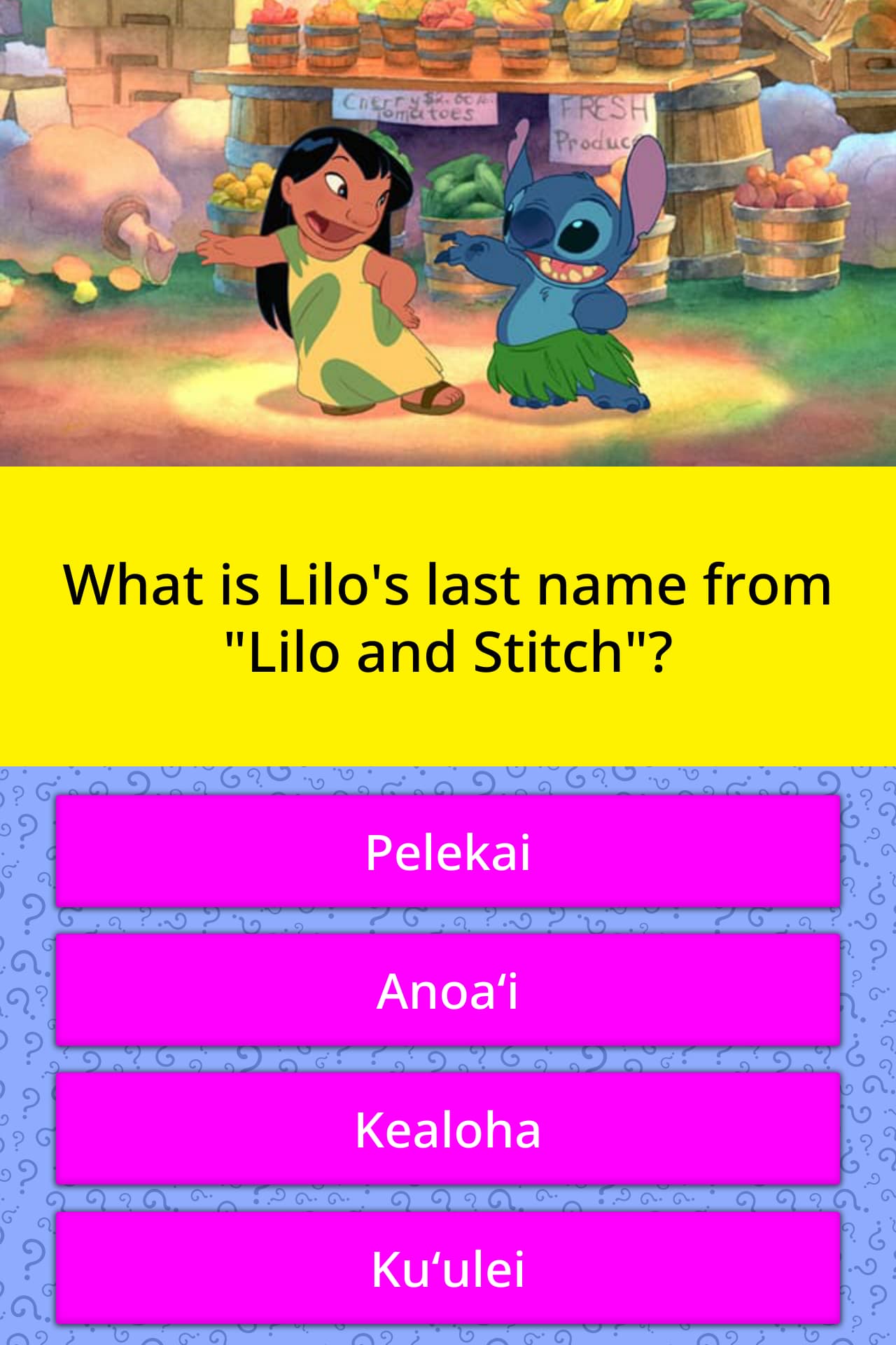 What Is Lilo S Last Name From Lilo Trivia Questions Quizzclub