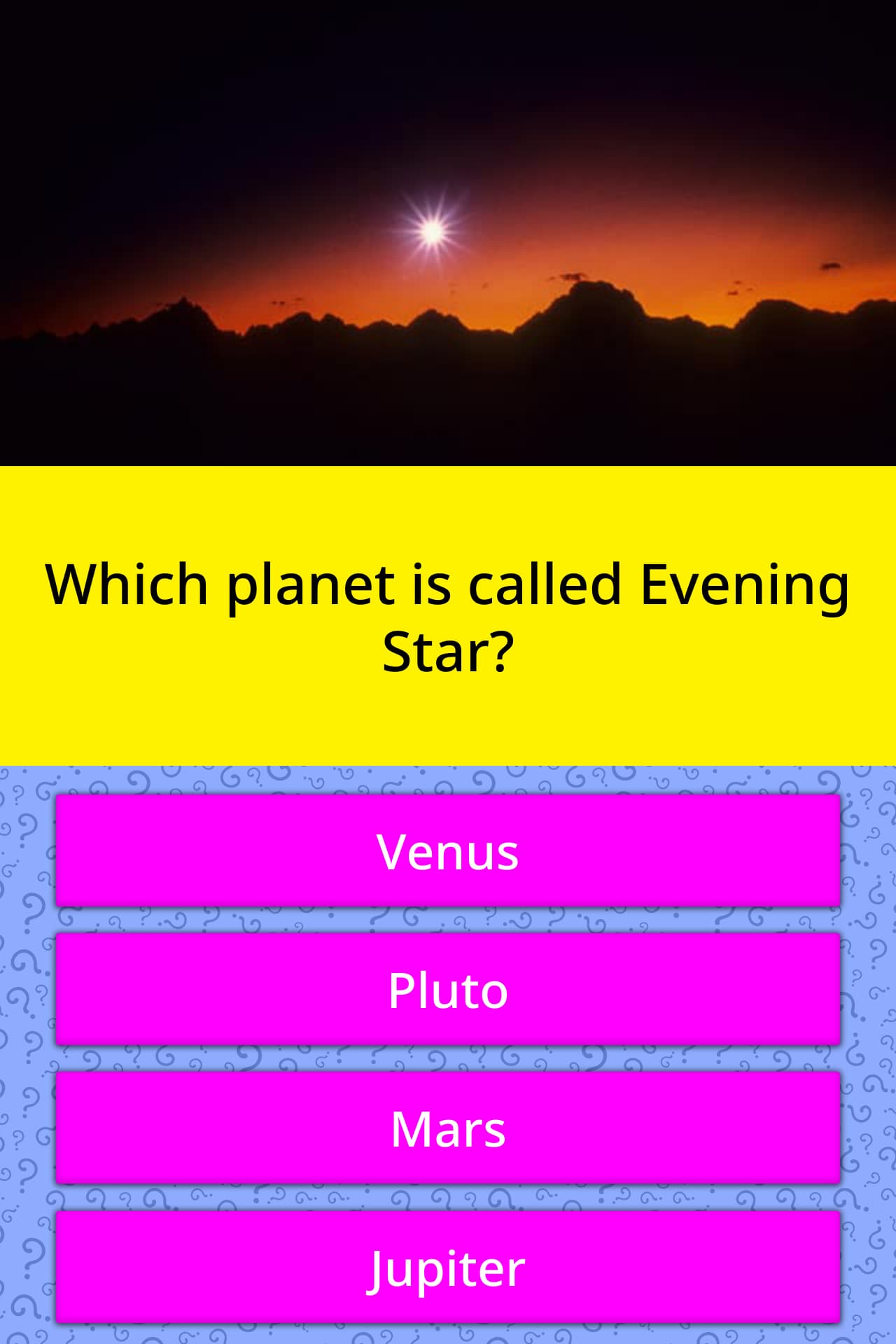 which-planet-is-called-evening-star-trivia-questions-quizzclub