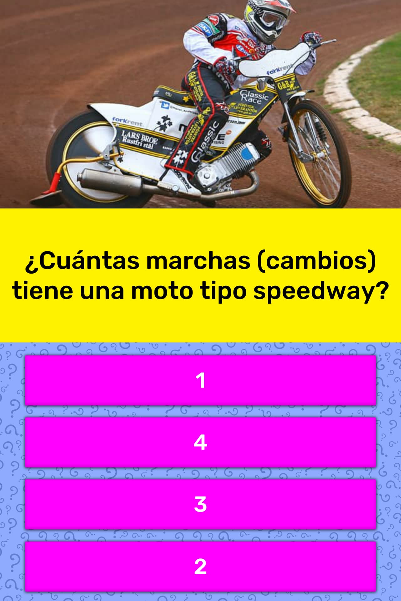 ¿Cuántas marchas (cambios) tiene una...  La respuesta de Trivia