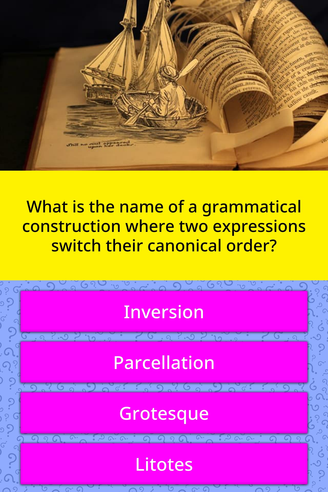 What Is The Name Of A Grammatical Trivia Answers QuizzClub