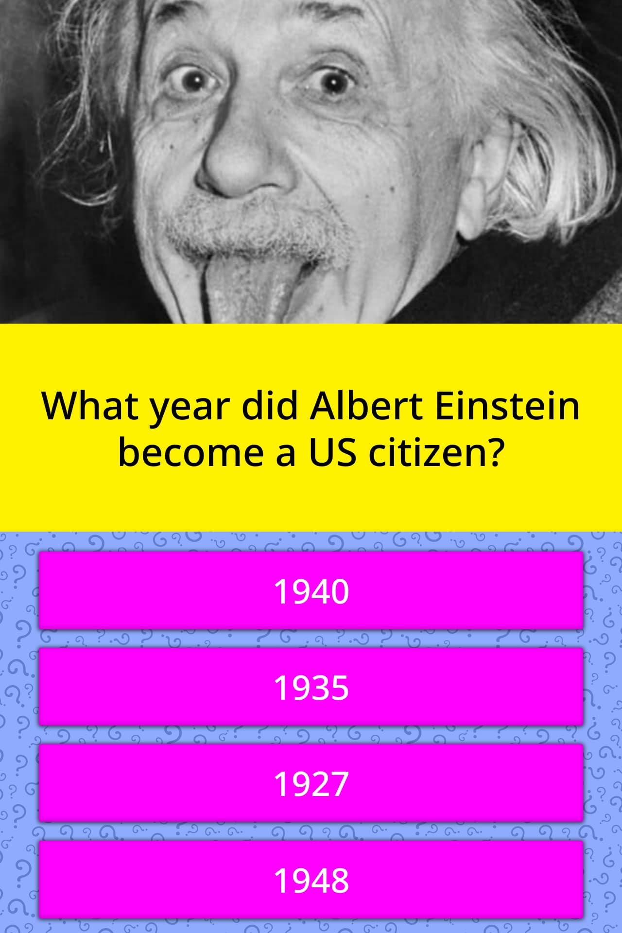 What Year Did Albert Einstein Become Trivia Questions Quizzclub 0905