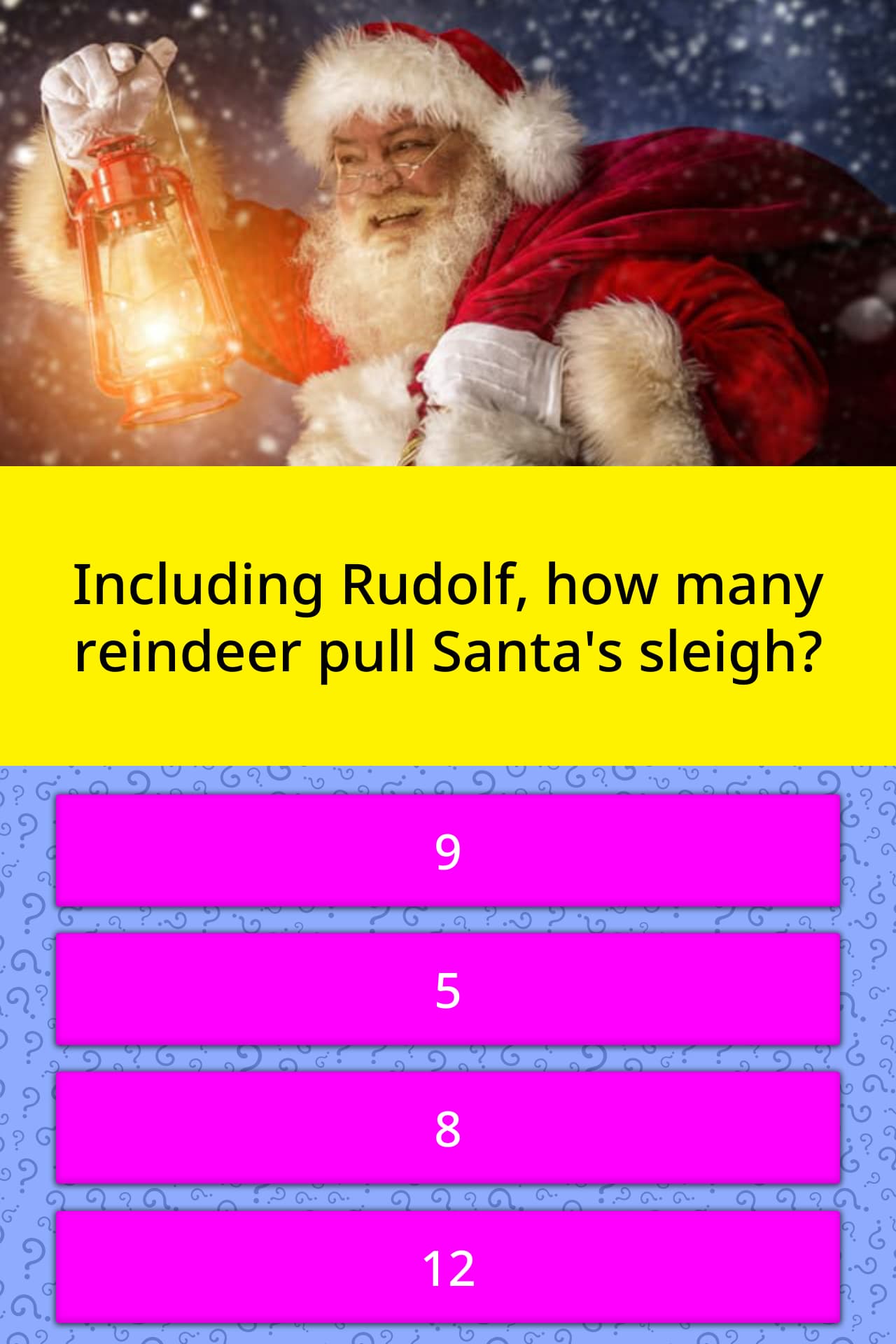 Including Rudolf How Many Reindeer Trivia Questions Quizzclub