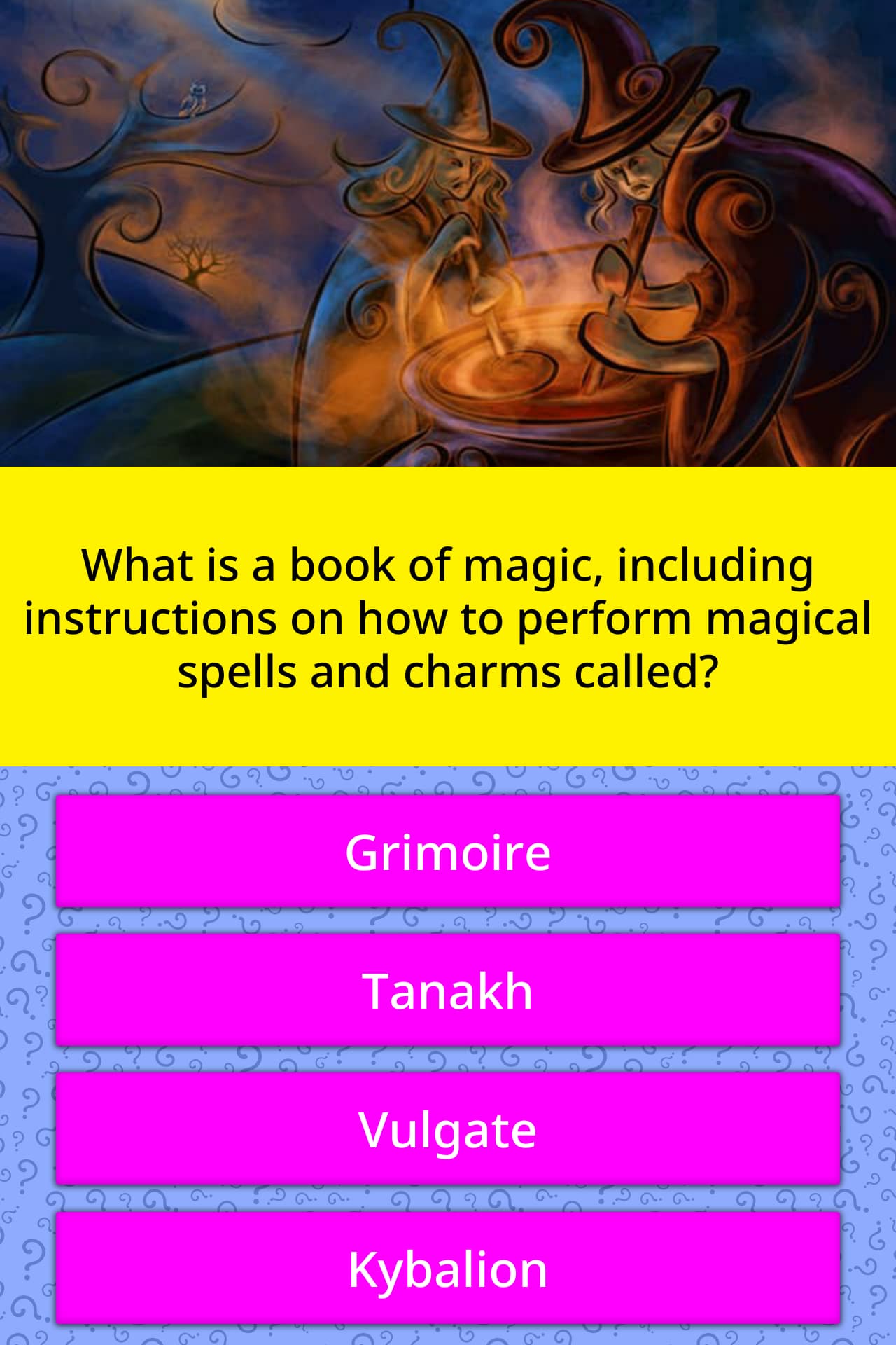 What Is A Book Of Magic Including Trivia Answers QuizzClub
