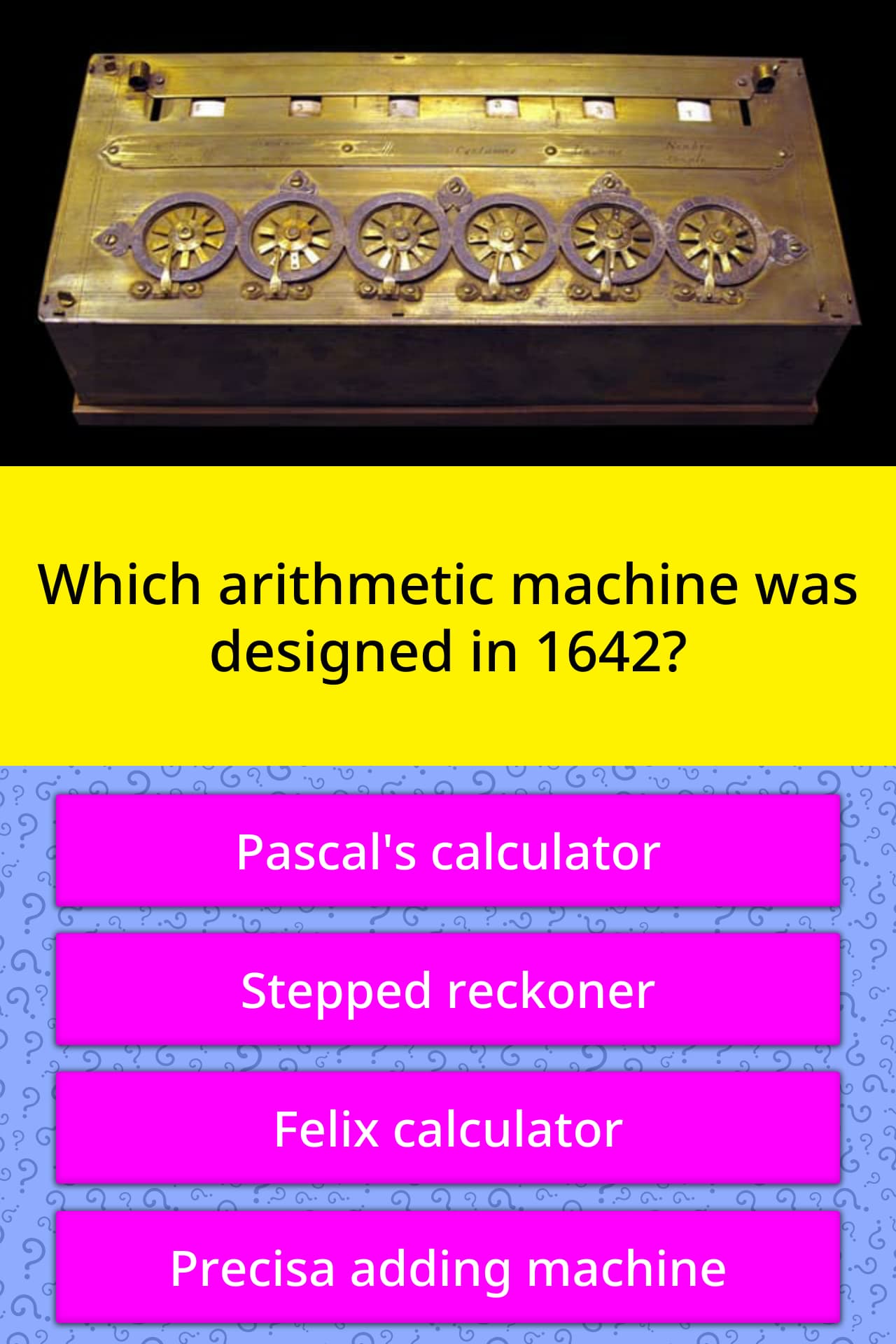 Which Arithmetic Machine Was Trivia Answers Quizzclub