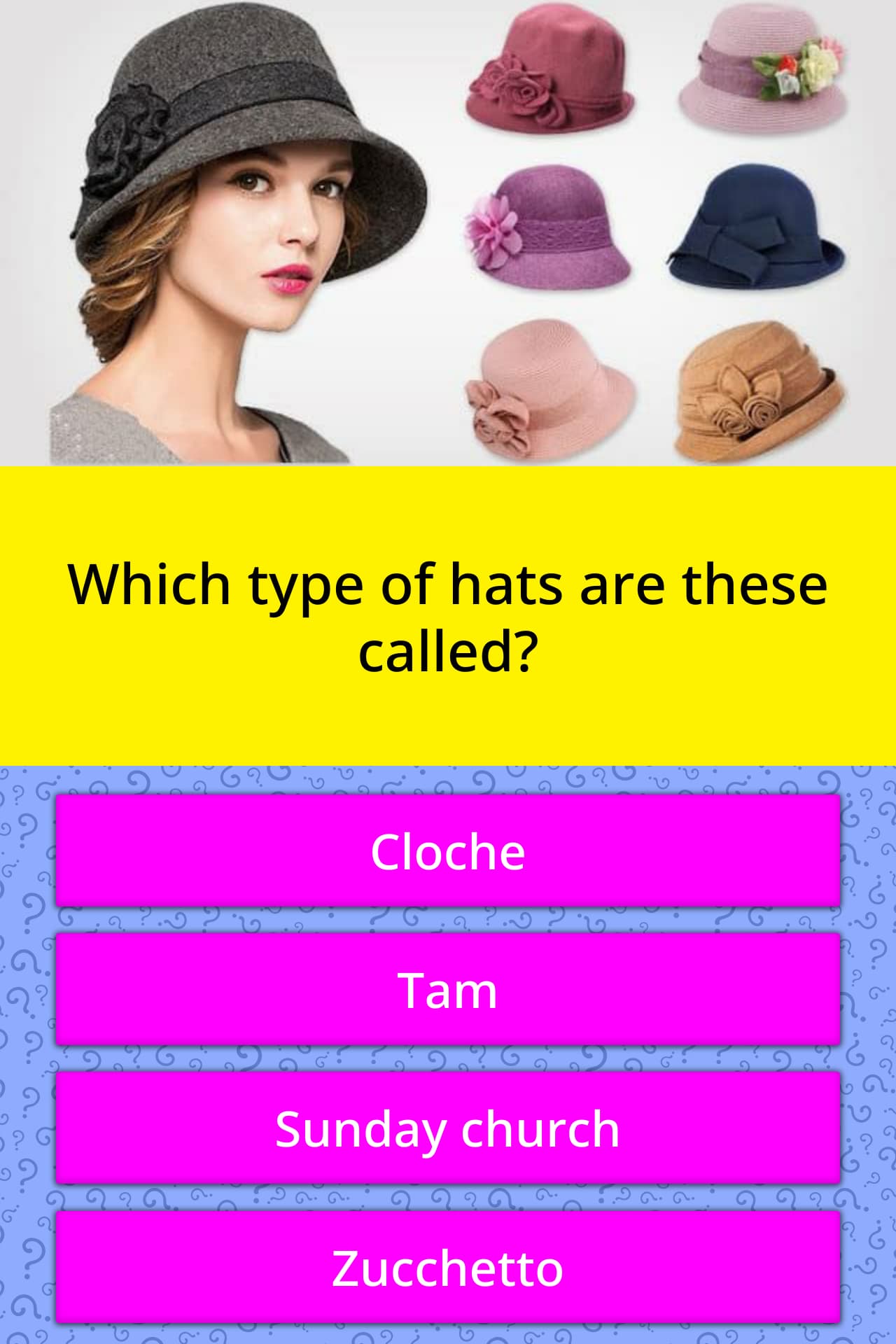 Which Type Of Hats Are These Called Trivia Answers Quizzclub