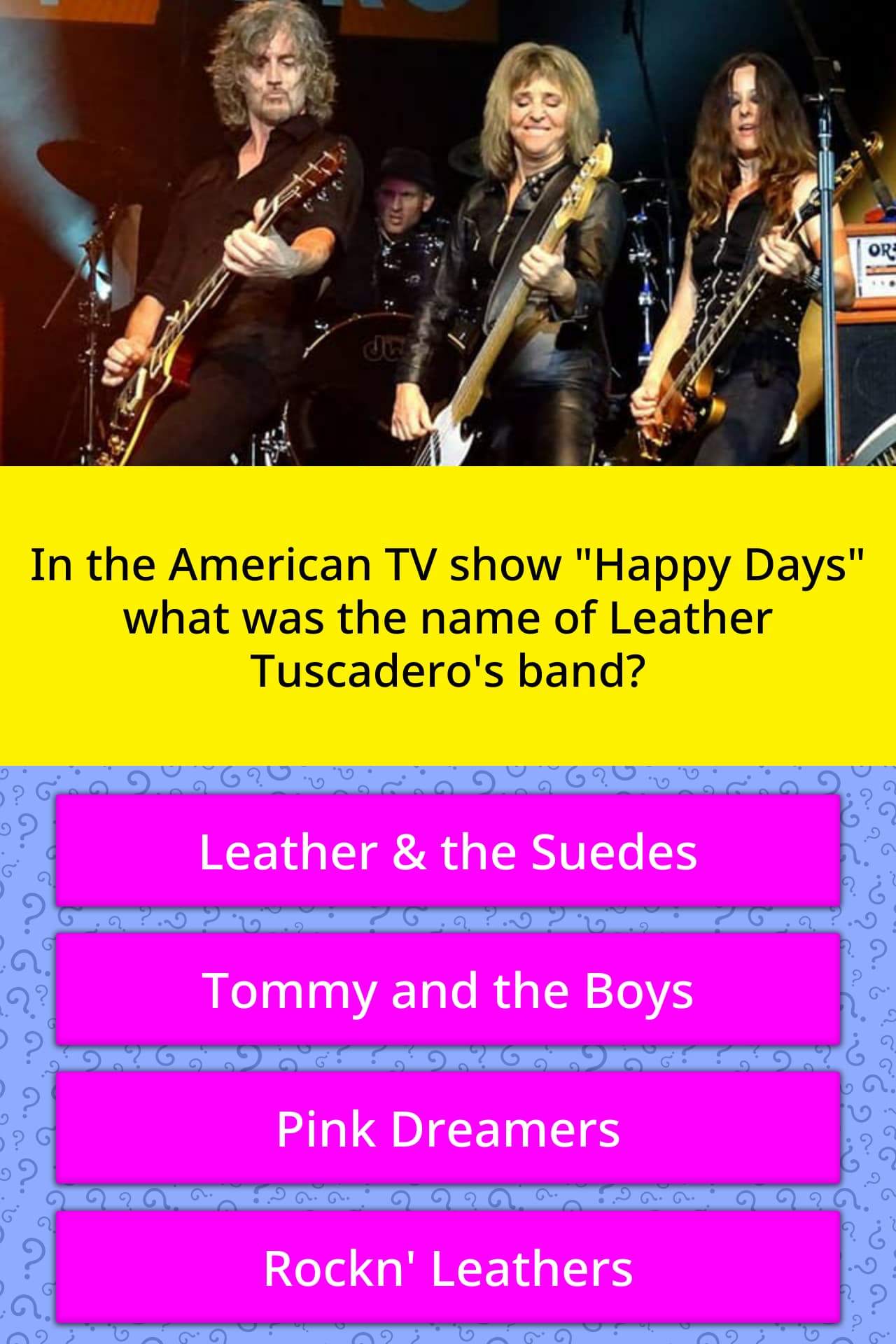 In the American TV show "Happy Days"... | Trivia Questions | QuizzClub