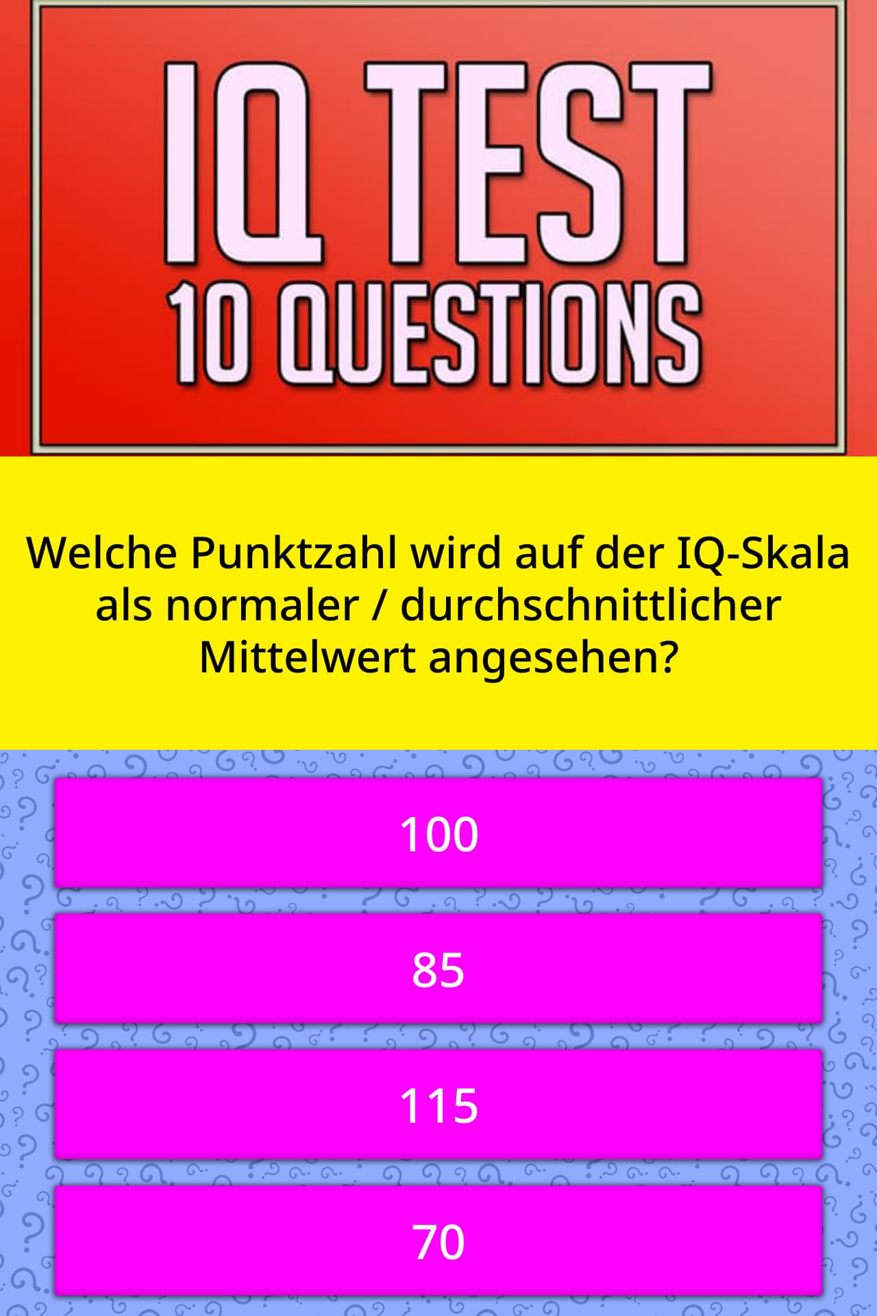 Welche Punktzahl Wird Auf Der Quiz Antworten Quizzclub