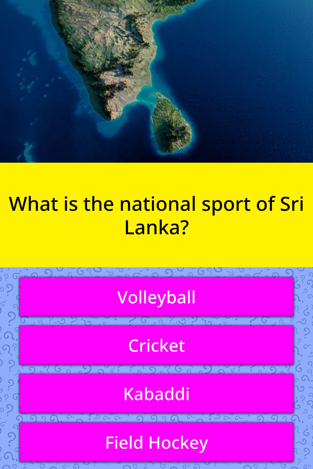 what-is-the-national-sport-of-sri-lanka-trivia-questions