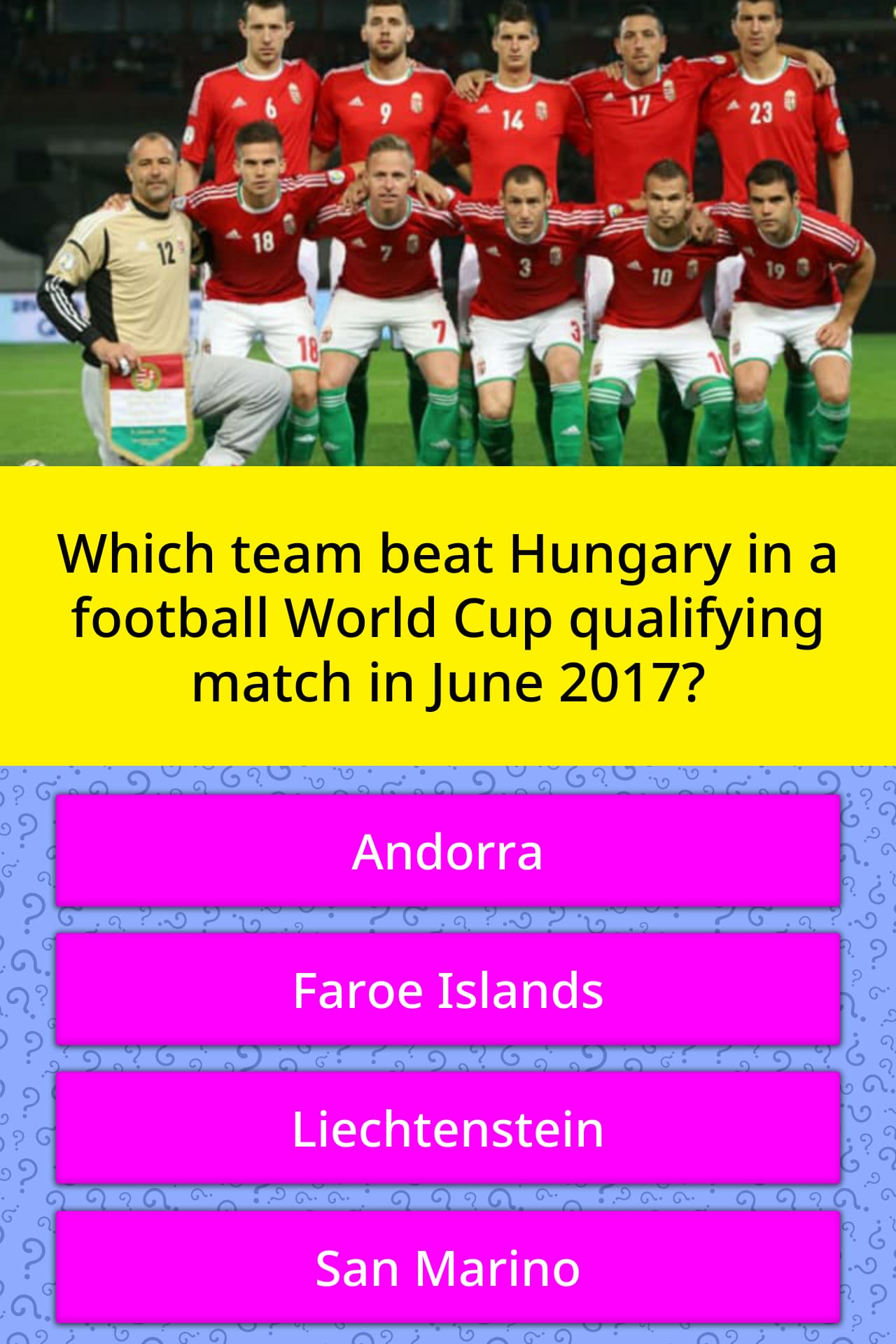 Which Team Beat Hungary In A Trivia Questions Quizzclub