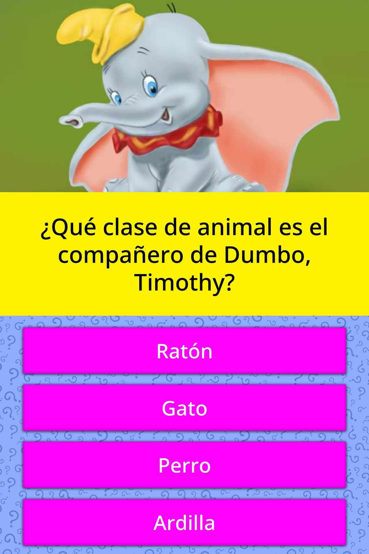 ¿Qué clase de animal es el compañero... Las Preguntas Trivia ¿Qué clase de animal es el compañero... Las Preguntas Trivia