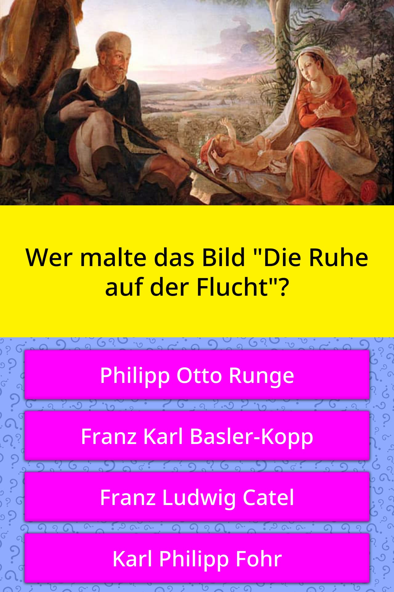 42+ Der die das bild , Wer malte das Bild &quot;Die Ruhe auf der... Quizfragen