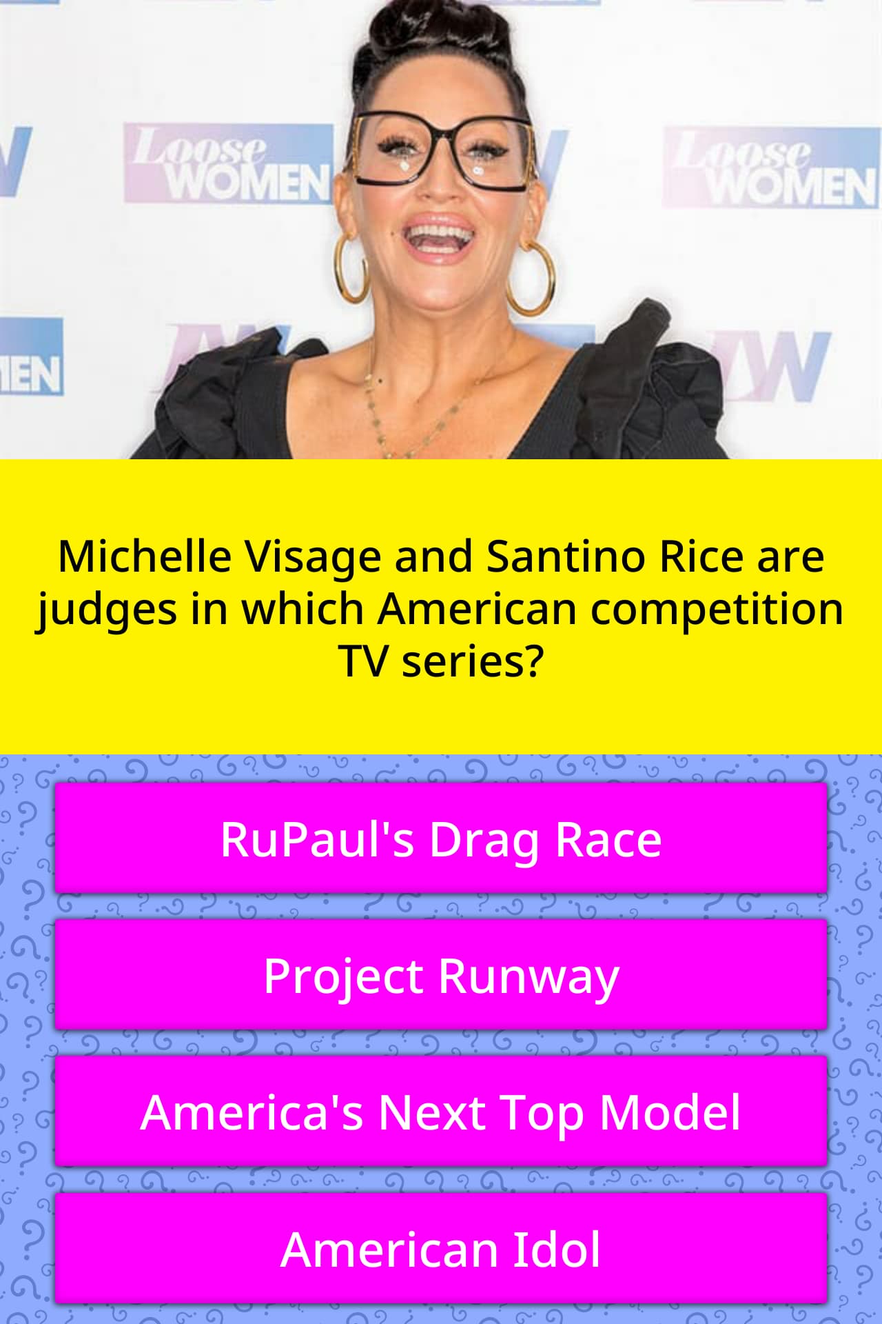 Michelle Visage And Santino Rice Are Trivia Questions Quizzclub