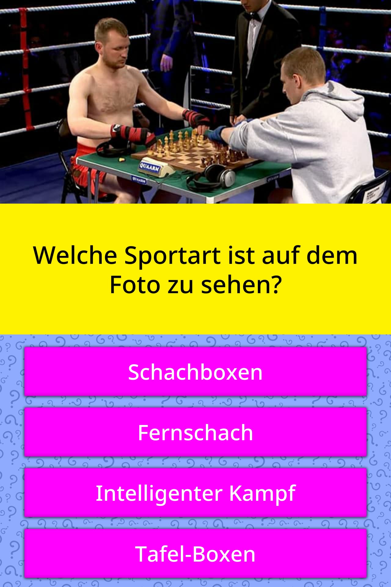 Welche Sportart ist auf dem Foto zu... Quizfragen Welche Sportart ist auf dem Foto zu... Quizfragen