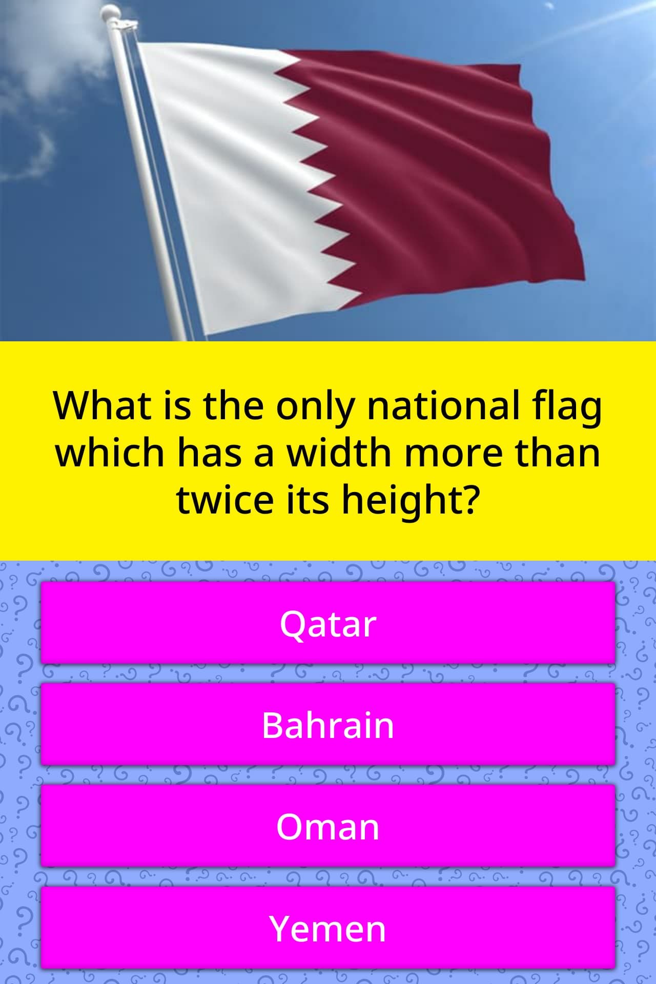 What Is The Only National Flag Which Trivia Answers Quizzclub