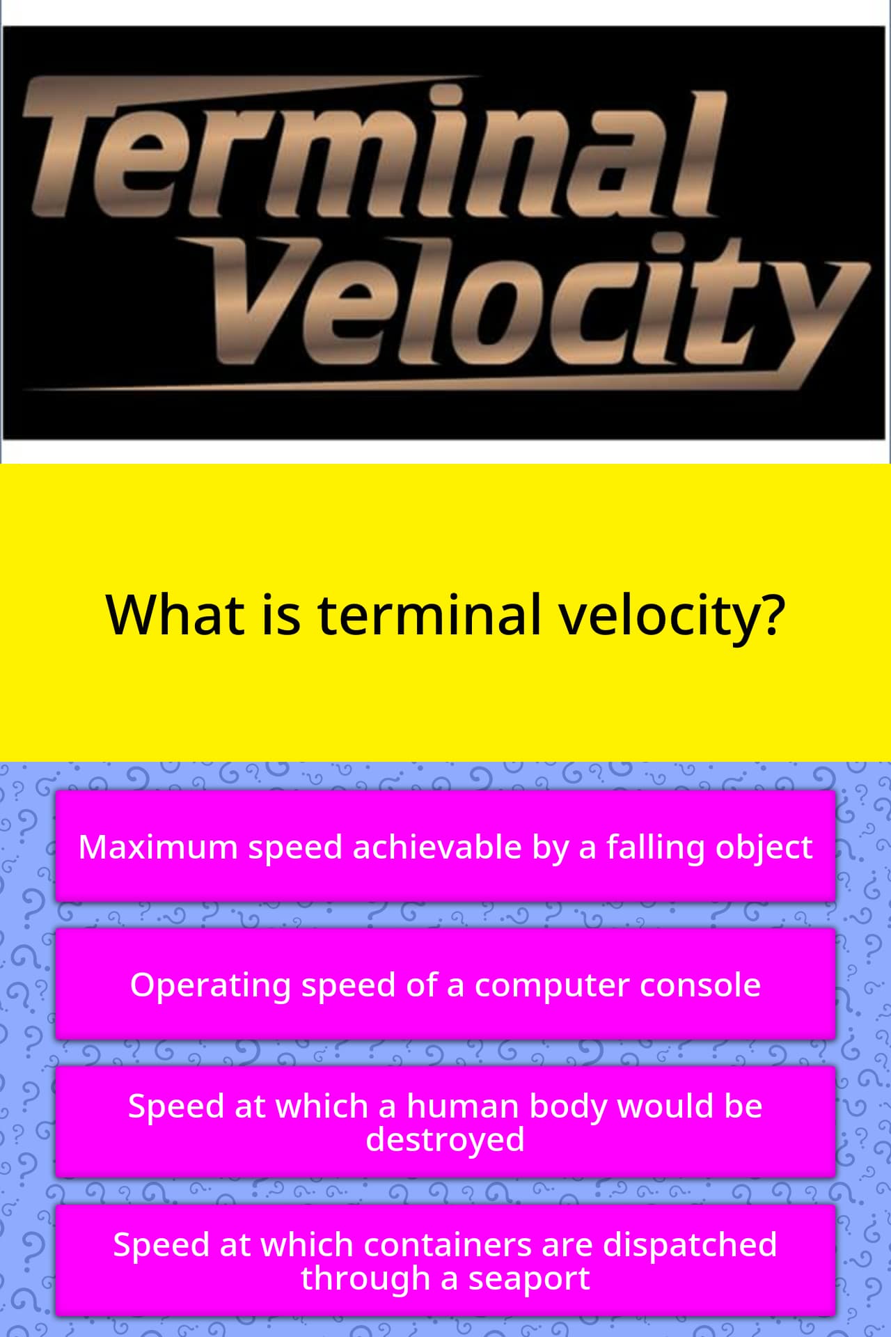 what-is-terminal-velocity-trivia-questions-quizzclub