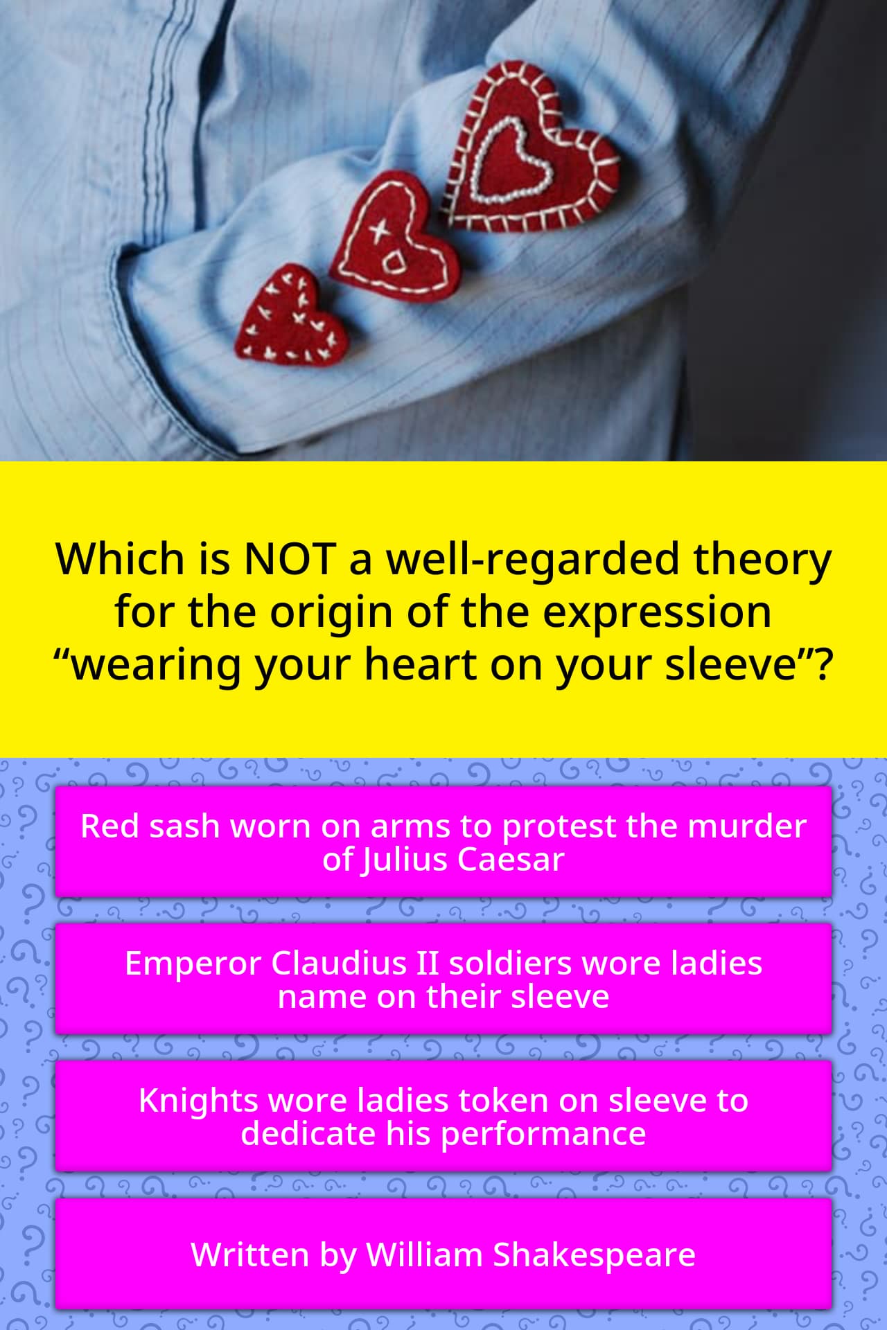 Which Is NOT A Well regarded Theory Trivia Answers QuizzClub