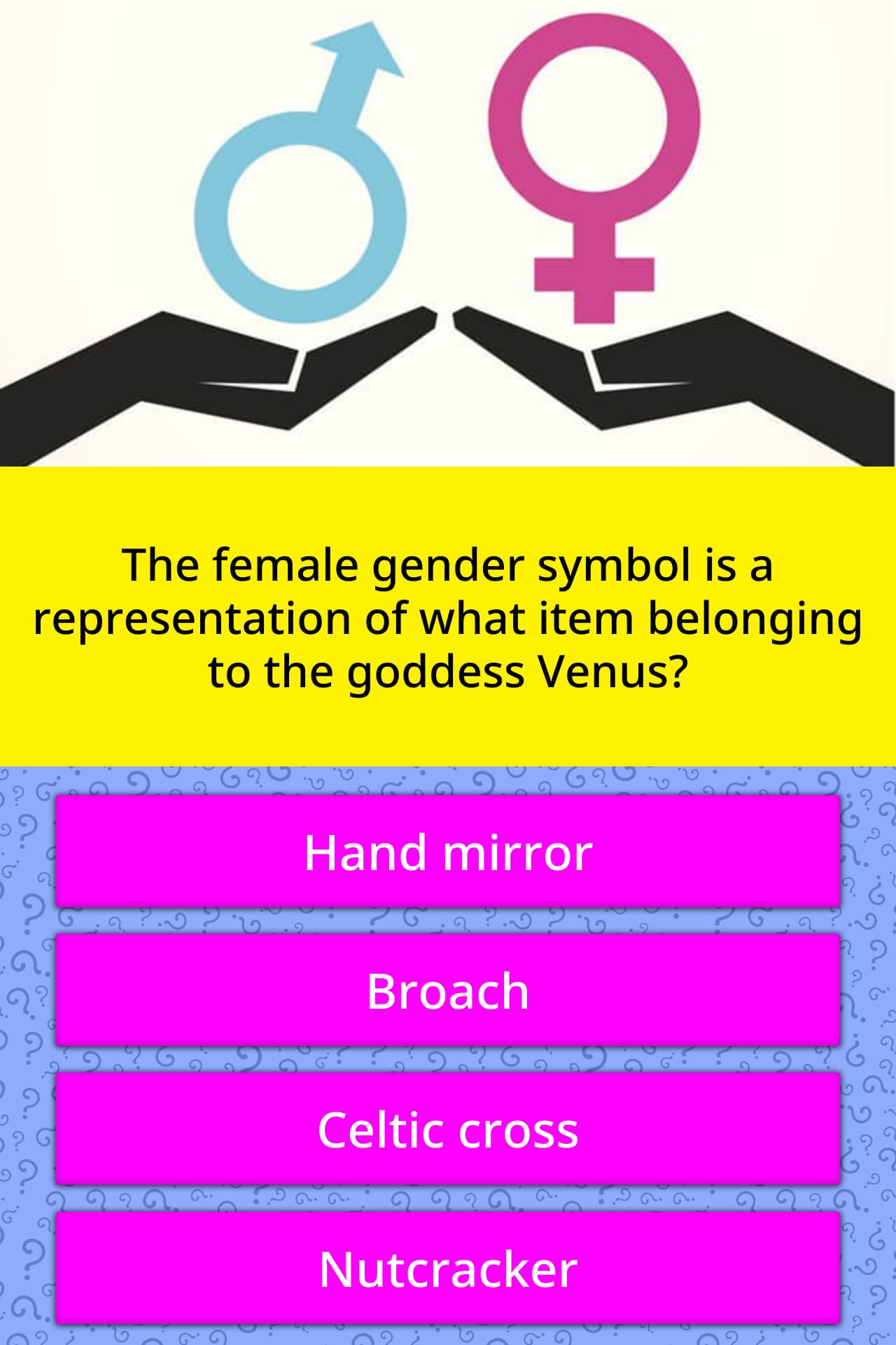 The Female Gender Symbol Is A Trivia Answers Quizzclub