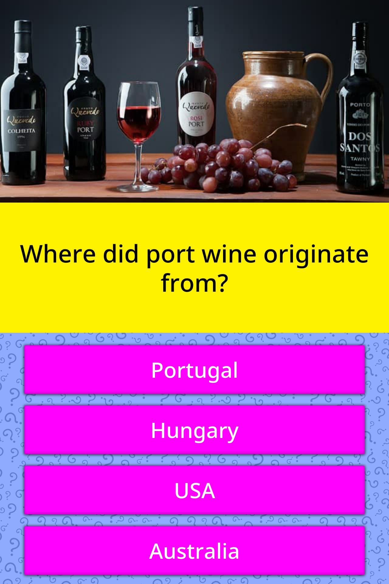 Where Did Port Wine Originate From Trivia Questions Quizzclub