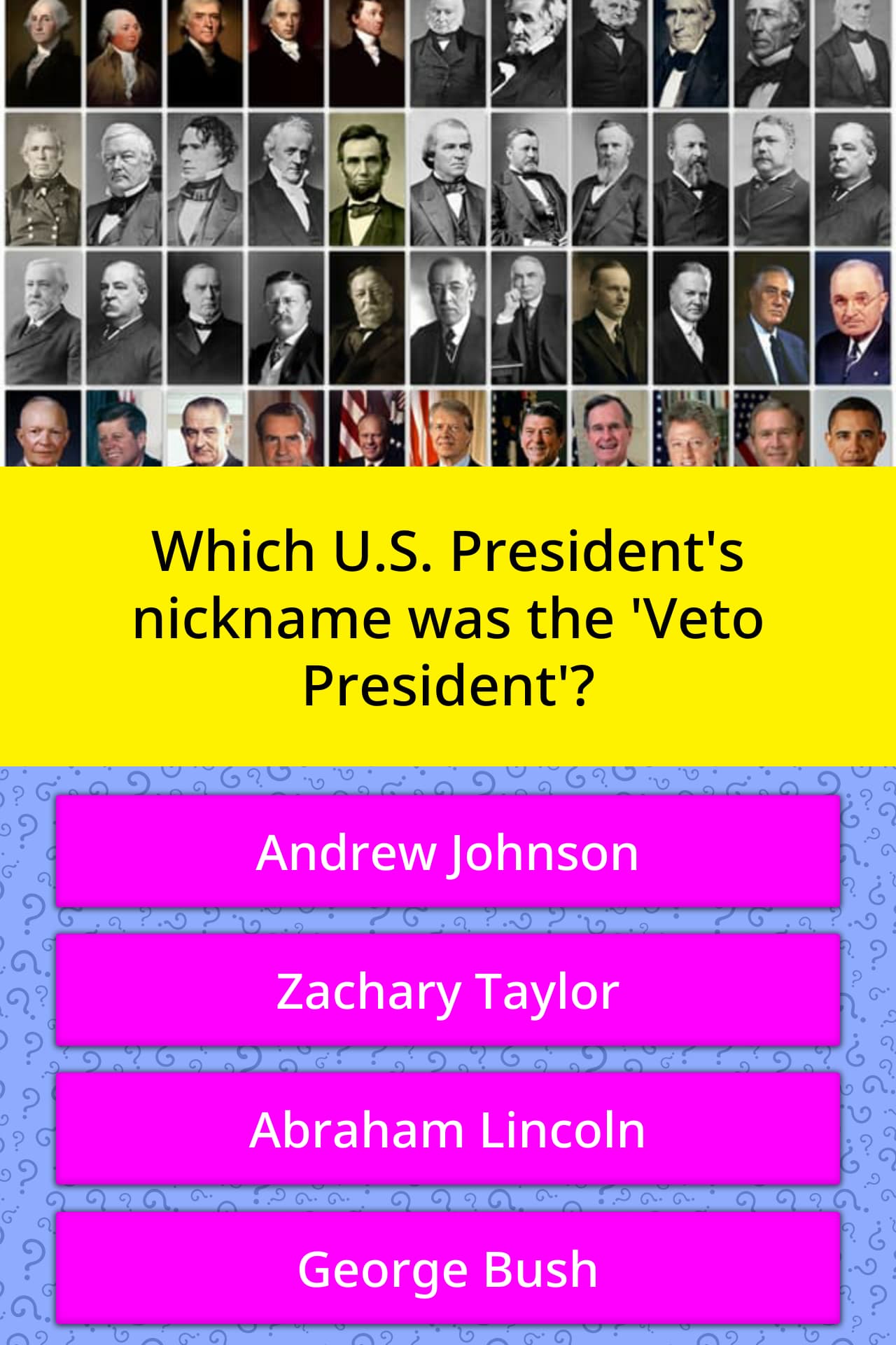 Which U.S. President's nickname was... Trivia Questions