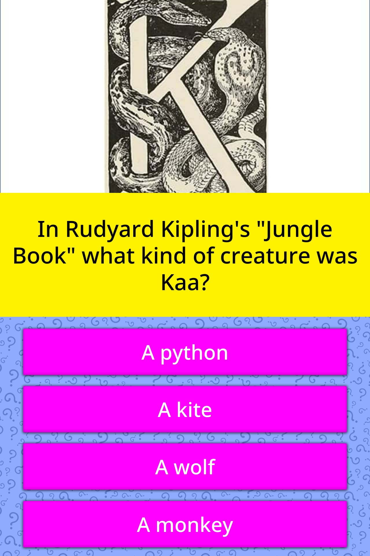 In Rudyard Kipling s Jungle Book Trivia Questions QuizzClub