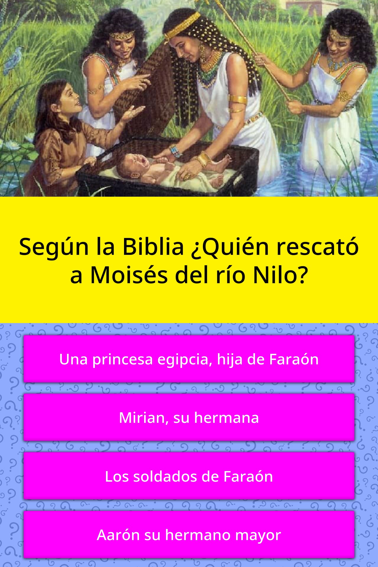 Segun La Biblia Quien Rescato A La Respuesta De Trivia