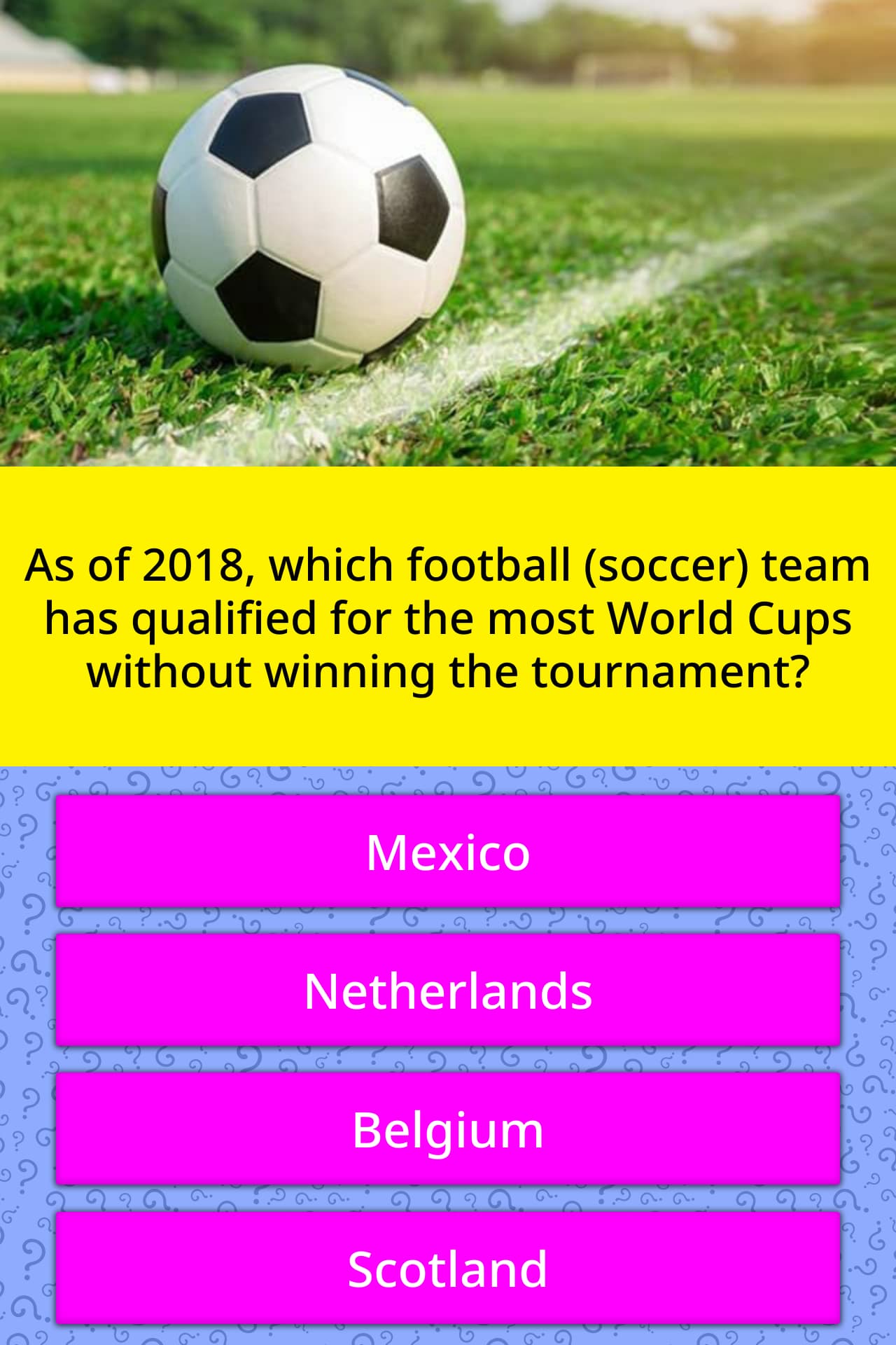 As Of 2018 Which Football Soccer Trivia Answers Quizzclub