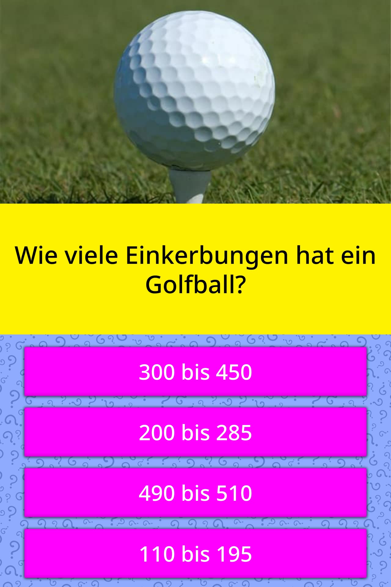 Wie Viele Einkerbungen Hat Ein Golfball